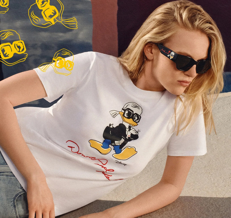 Disney x KARL LAGERFELD Unisex Sunglasses Black