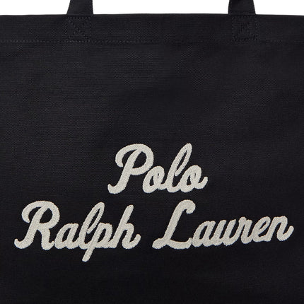Polo Ralph Lauren Unisex Embroidered Canvas Tote Black