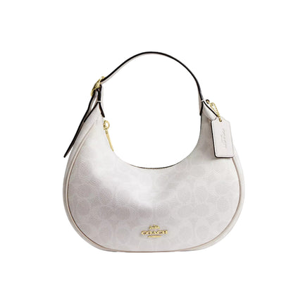Coach Women's Emily Shoulder Bag In Signature Canvas Gold/White/Chalk