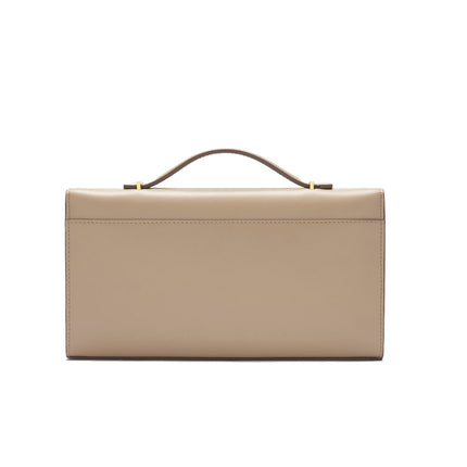 DeMellier London Women's The Vancouver Clutch Dark Sand Smooth