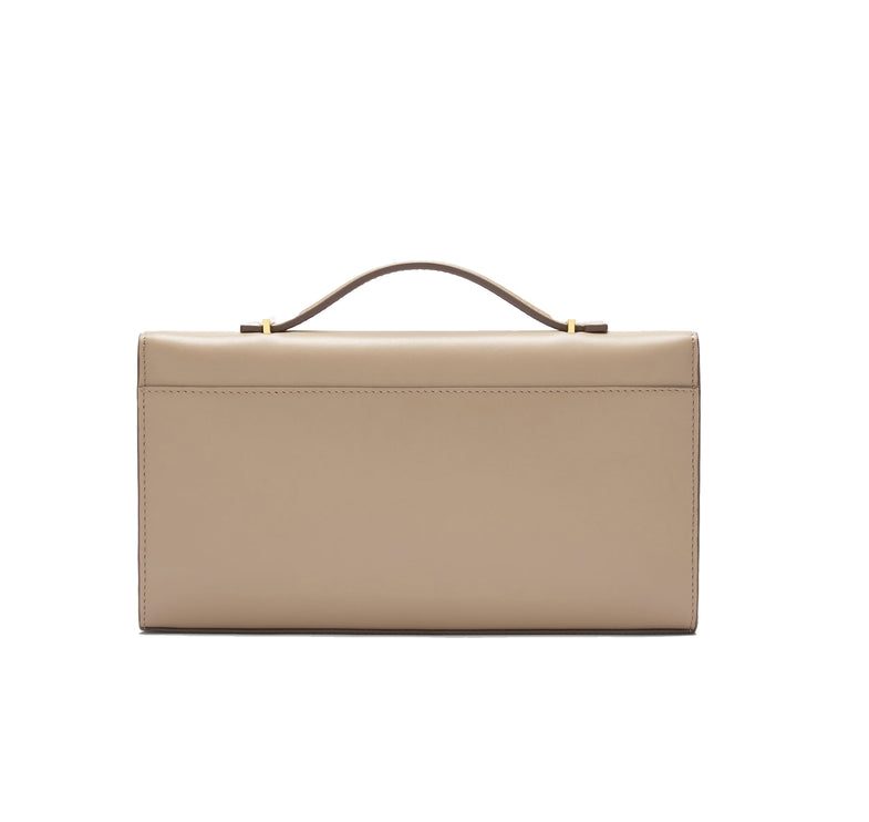 DeMellier London Women's The Vancouver Clutch Dark Sand Smooth