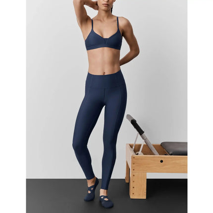 alo Women's Airlift High-Waist 7/8 Fine Line Legging Navy