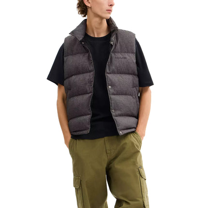 Coach Men's Solid Down Vest Dark Heather Grey