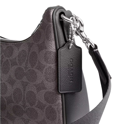 Coach Unisex Nolan Hobo Bag In Signature Canvas Grey