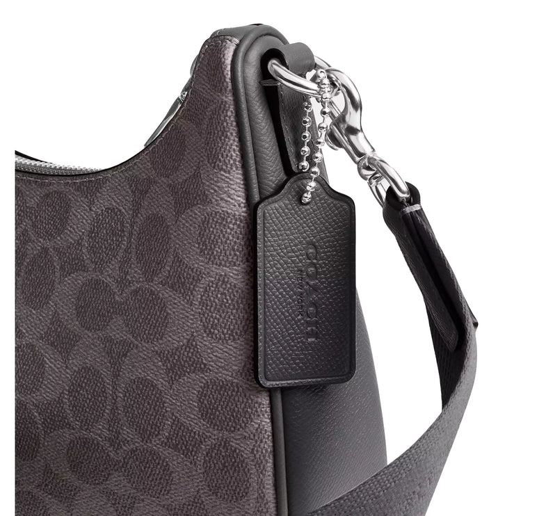 Coach Unisex Nolan Hobo Bag In Signature Canvas Grey