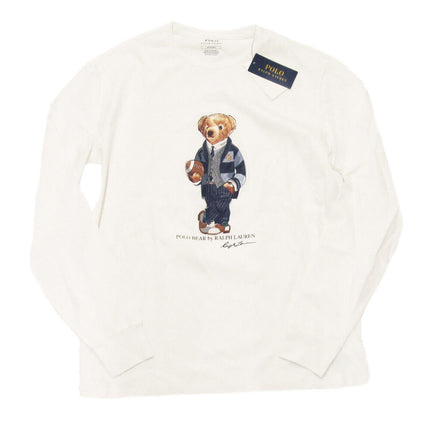 Polo Ralph Lauren Men's Polo Bear Long Sleeve T-Shirt White