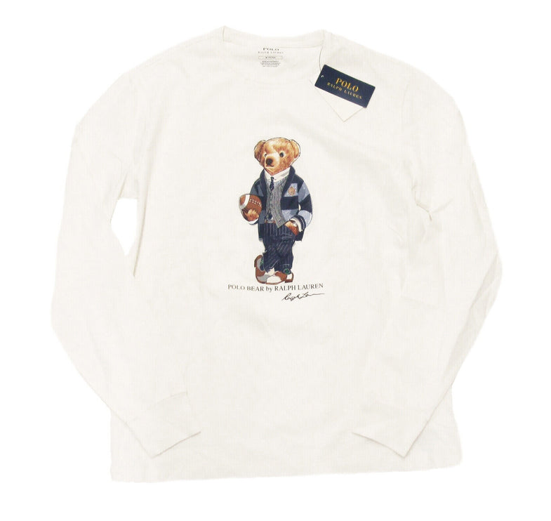 Polo Ralph Lauren Men's Polo Bear Long Sleeve T-Shirt White