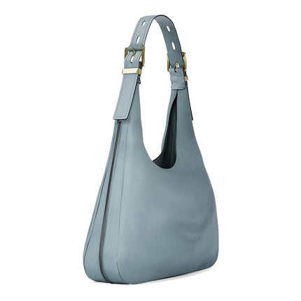 Michael Kors Women's Nolita Large Nubuck Hobo Shoulder Bag Chambray