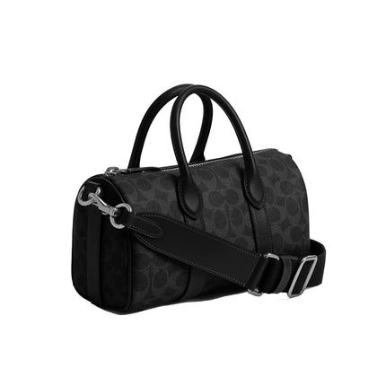 Coach Unisex Compass Bag 25 In Signature Canvas Black