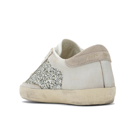 Golden Goose Women's Super Star White Silver Shine