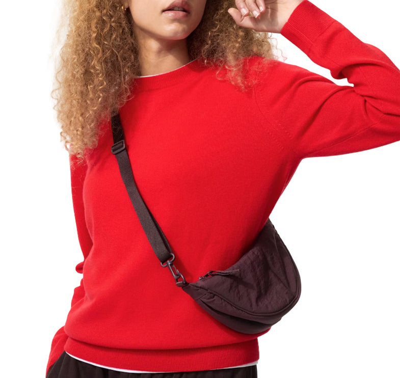 Uniqlo Unisex Round Ultra Mini Bag 79 Dark Purple