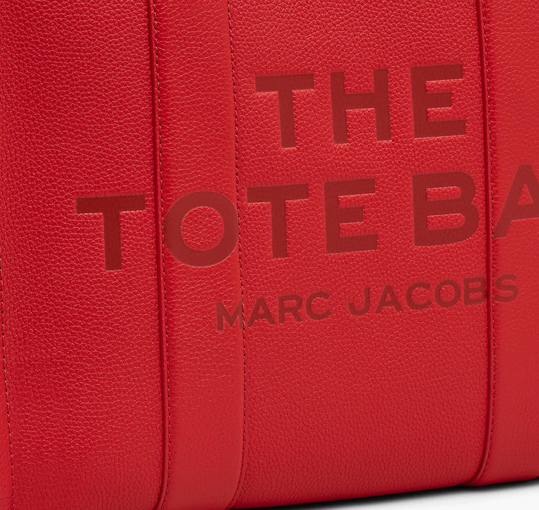 Marc Jacobs Women's The Leather Large Tote Bag True Red