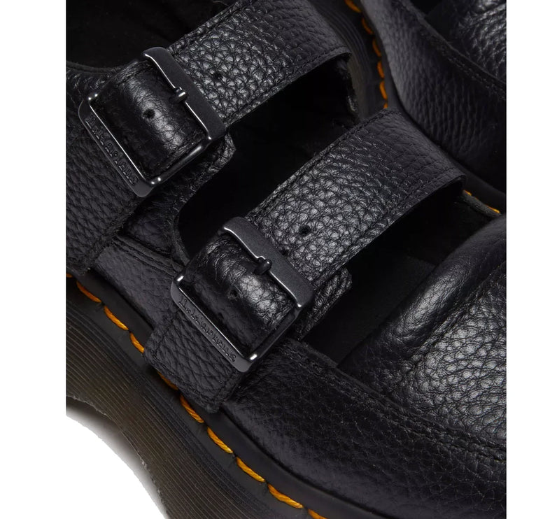 Dr. Martens Women's Buzz Milled Nappa Leather Mary Jane Shoes Black