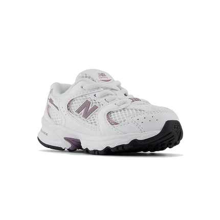 New Balance Toddlers & Babies 530 White with Dark Ice Wine IZ530SR