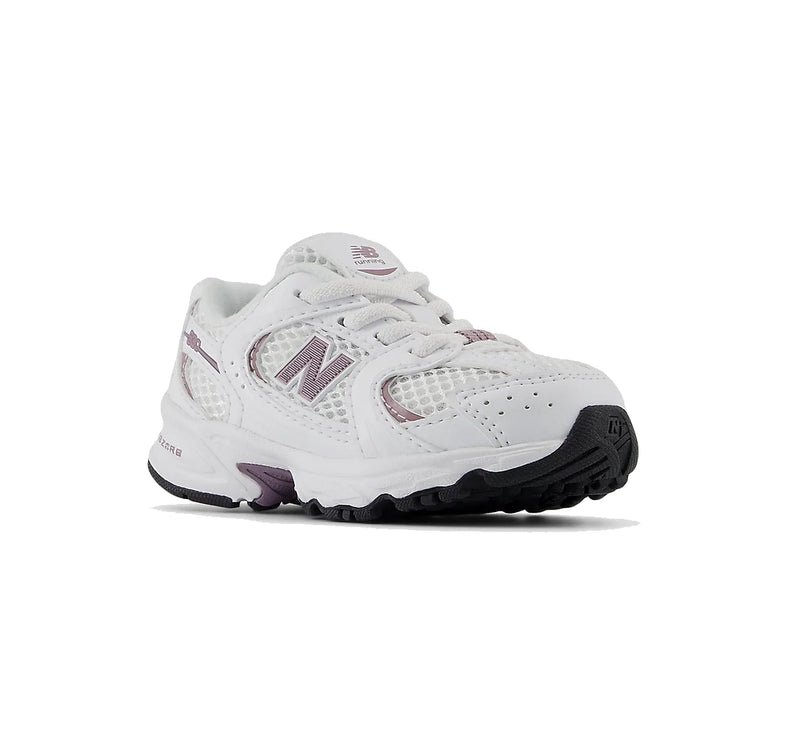 New Balance Toddlers & Babies 530 White with Dark Ice Wine IZ530SR