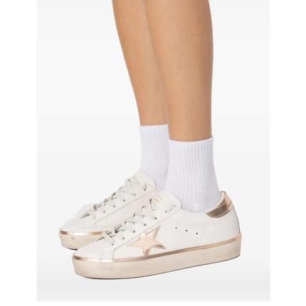 Golden Goose Women's Hi Star with Gold Star and White