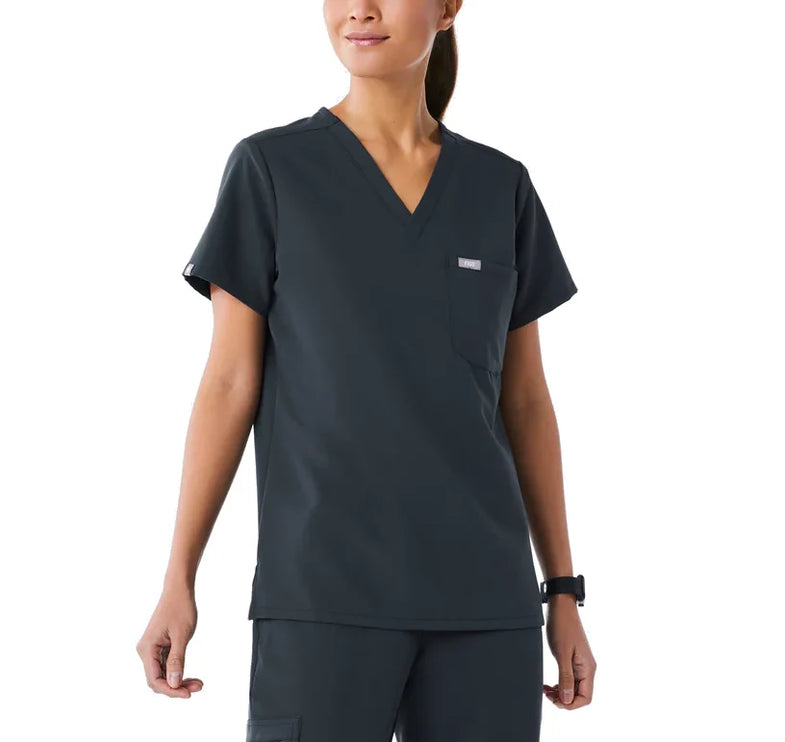 FIGS Women's Catarina One Pocket Scrub Top Dark Harbor