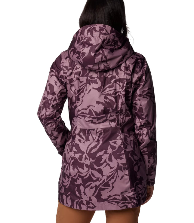 Columbia Women's Splash A Little III Printed Jacket Moonvista Leafall Print