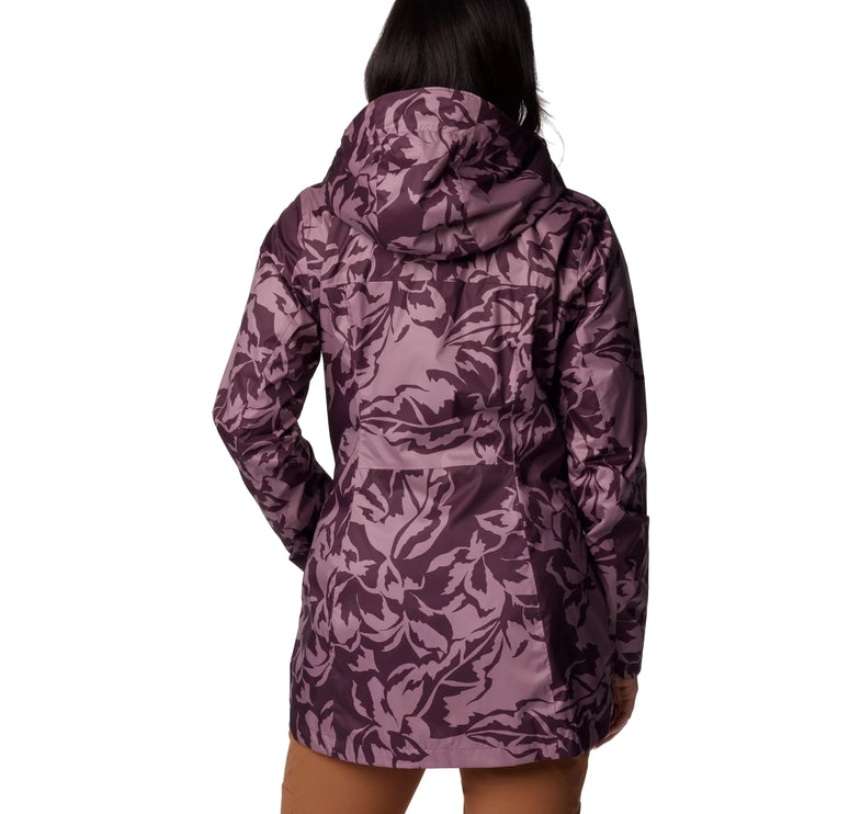 Columbia Women's Splash A Little III Printed Jacket Moonvista Leafall Print