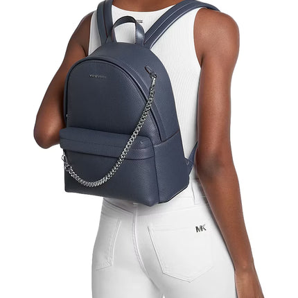 Michael Kors Women's Slater Medium Backpack Navy