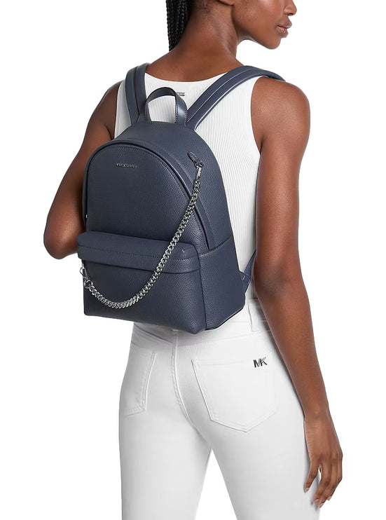 Michael Kors Women's Slater Medium Backpack Navy