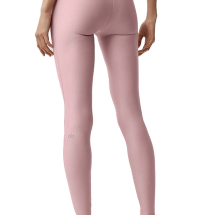 alo Women's Airlift High-Waist Alignment Legging Vintage Pink/White