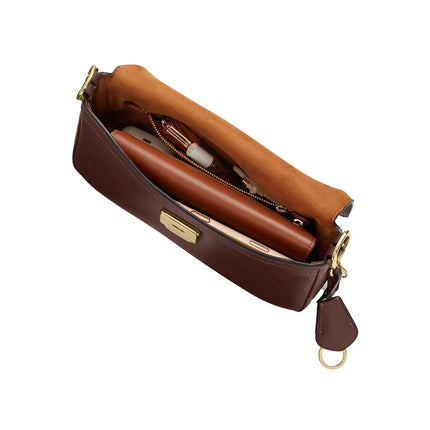 Coach Women's Etta Small Flap Shoulder Bag Gold/Maple