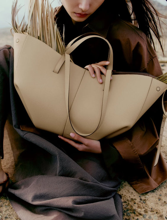 Polène Women's Cyme Edition Textured Sand