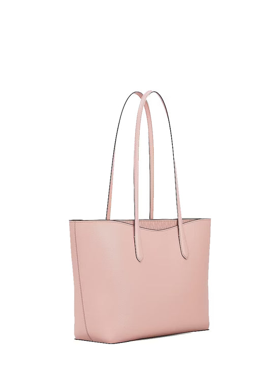 Michael Kors Women's Arden Large Pebbled Leather Tote Bag Powder Blush/Gold