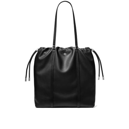 Michael Kors Women's Matilda Large Cinch Tote Bag Silver/Black