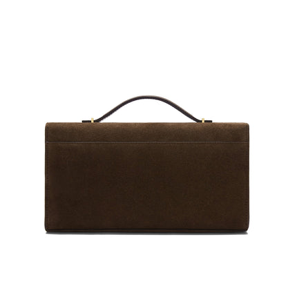 DeMellier London Women's The Vancouver Clutch Mocha Suede/Mocha Smooth