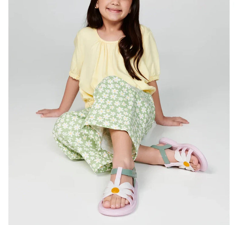 Mini Melissa Kids Hip Bloom Pink/Green