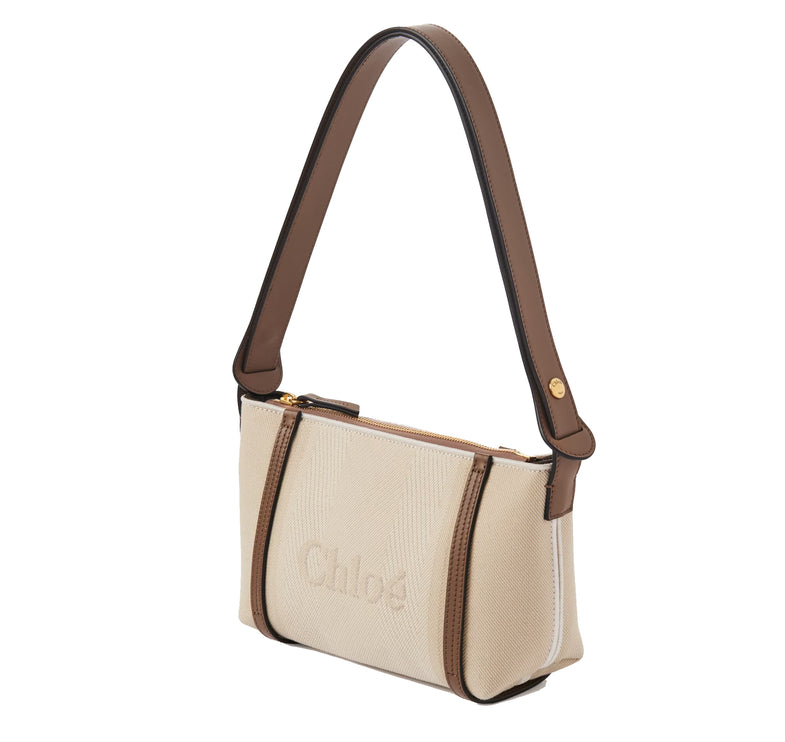 Chloé Women's Carry Shoulder Bag in Canvas Vegetal Beige