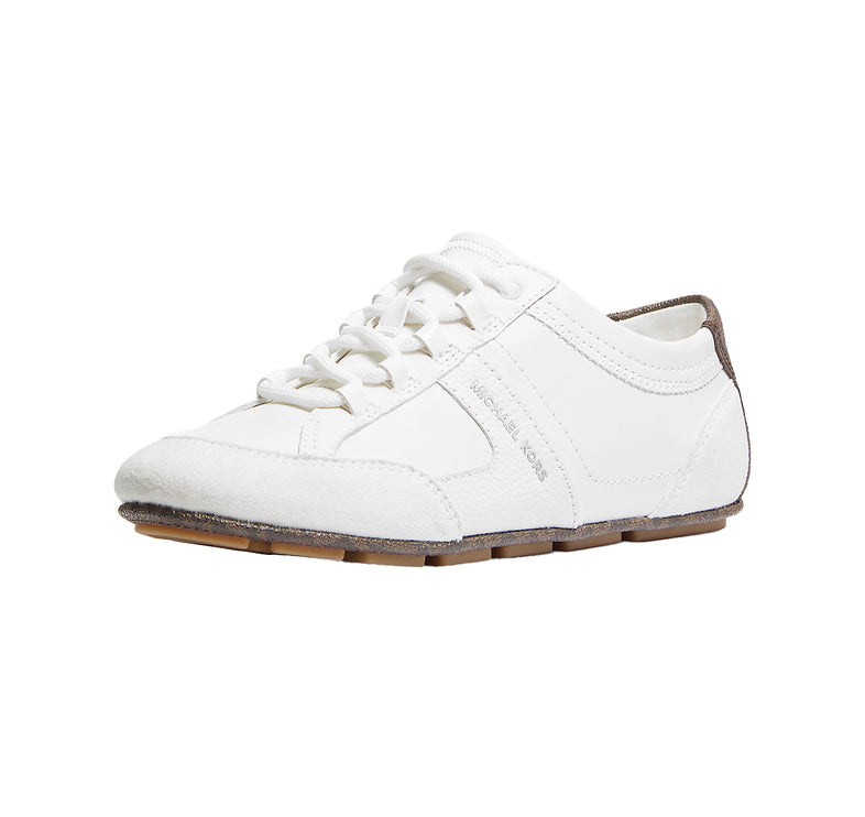 Michael Kors Women's Keely Leather Trainer Optic White