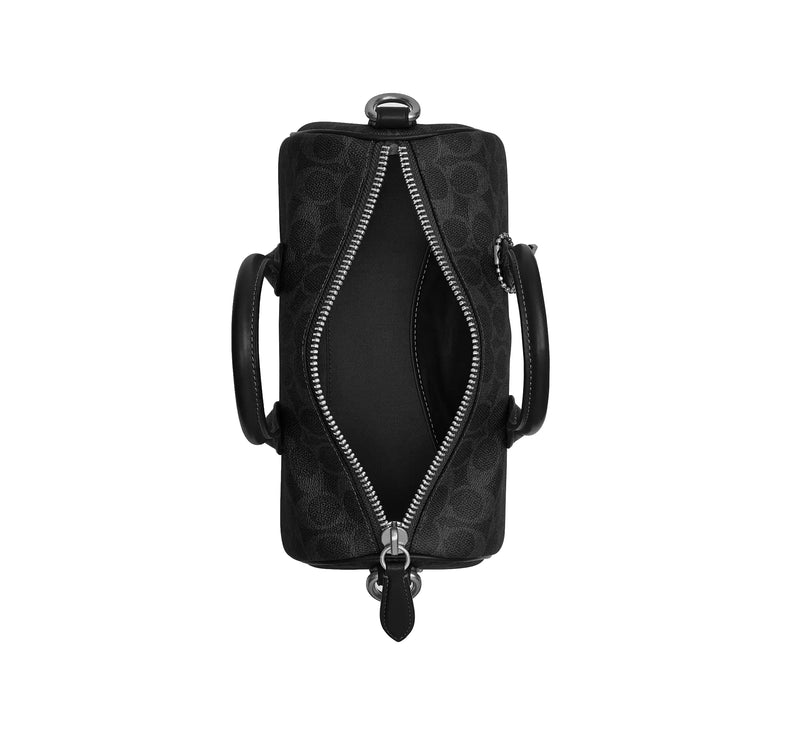 Coach Unisex Compass Bag 25 In Signature Canvas Black