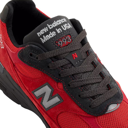New Balance Made in USA 993 Team Red with True Red and Black Cement U9935CX