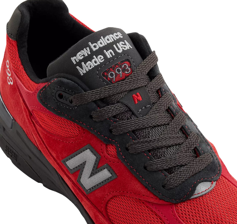 New Balance Made in USA 993 Team Red with True Red and Black Cement U9935CX