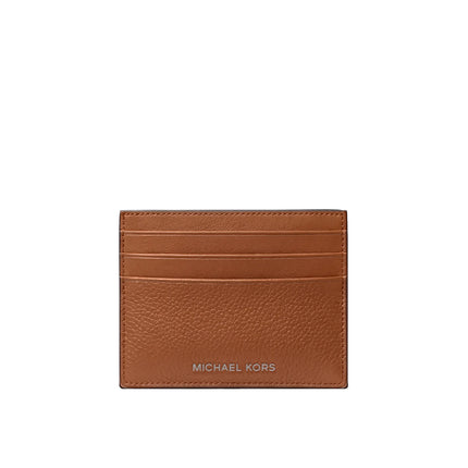 Michael Kors Men's Cooper Pebbled Leather Card Case Luggage