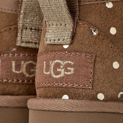 UGG Toddlers Classic Ultra Mini Shiny Dots Chestnut