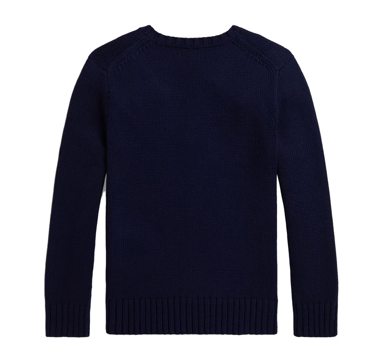 Polo Ralph Lauren Boy's Polo Bear Crewneck Sweater Refined Navy