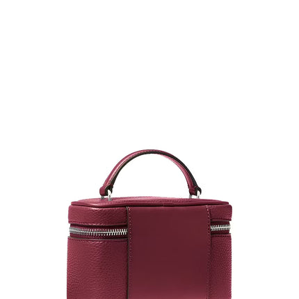 Michael Kors Women's Vivi Small Vanity Crossbody Bag Maroon