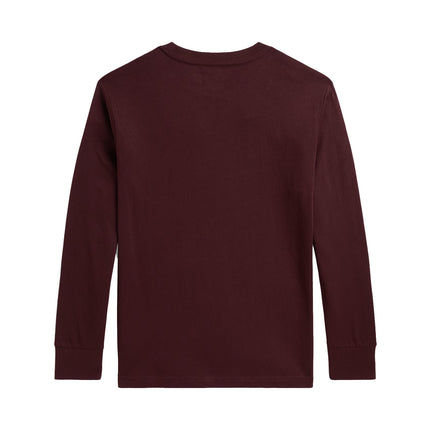 Polo Ralph Lauren Boy's Cotton Jersey Long-Sleeve Tee Rich Ruby