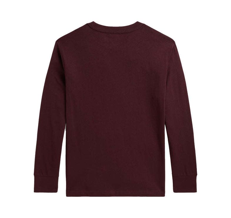 Polo Ralph Lauren Boy's Cotton Jersey Long-Sleeve Tee Rich Ruby