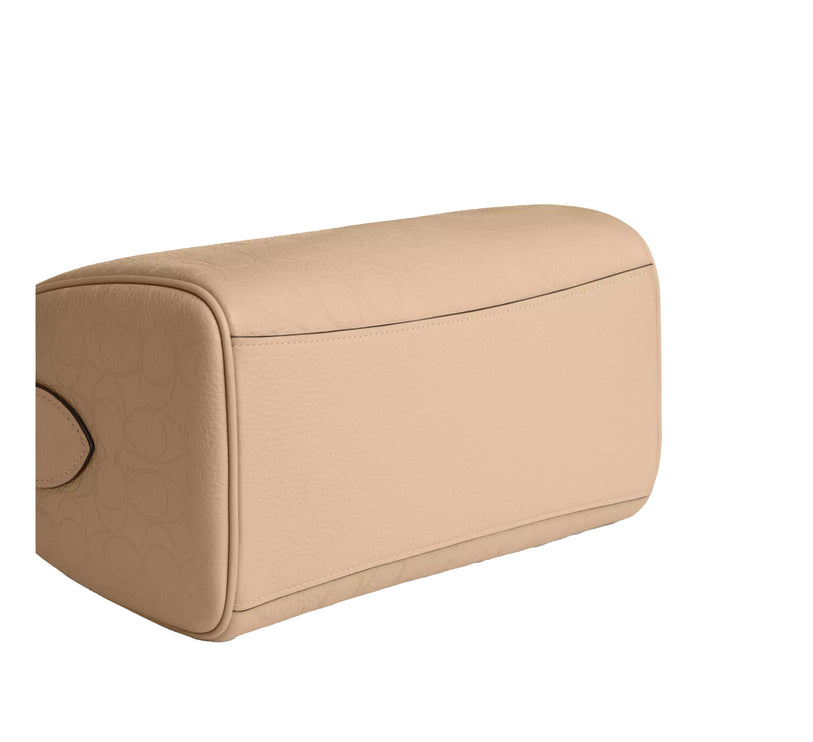 Coach Women's Rowan Satchel Bag In Signature Leather Gold/Oat