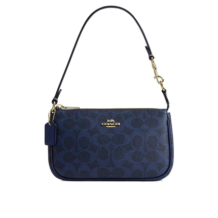 Coach Women's Nolita 19 In Signature Canvas Gold/Navy