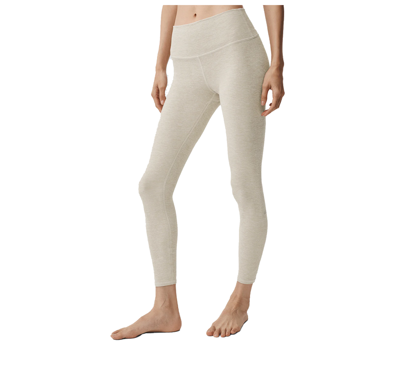 alo Women's Alosoft High-Waist 7/8 Highlight Legging Oatmeal Heather