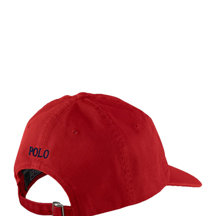 Polo Ralph Lauren Unisex The Iconic Cotton Chino Ball Cap Red/Blue