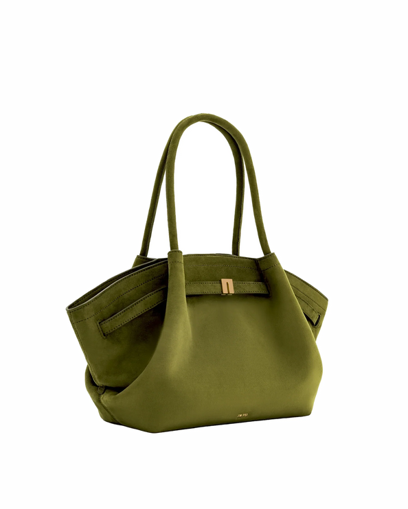 JW PEI Women's Hana Medium Faux Suede Tote Bag Dark Olive