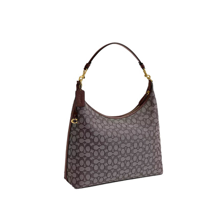 Coach Women's Juliet Shoulder Bag 38 In Signature Jacquard Brass/Oak Maple