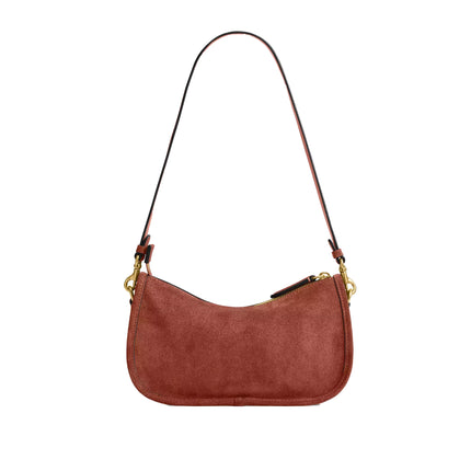Coach Women's Waverly Bag Suede/Brass/Clay